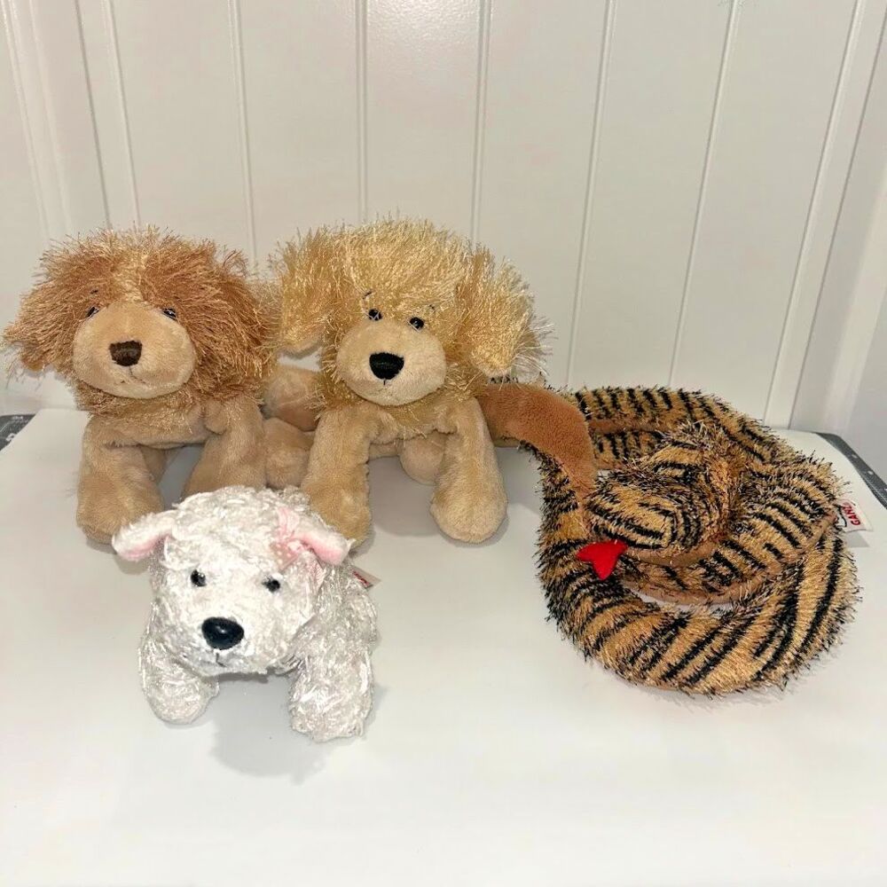Lot Of 4 Ganz Webkinz Plush Stuffed Animals Pets Toys No Codes